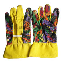 NMSAFETY Poly Baumwolle gestrickte Handschuhe Arbeitshandschuhe PVC punktiert Handschuh
